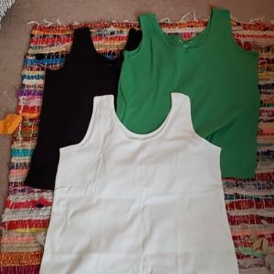 Woman Within ribbed tank top bundle